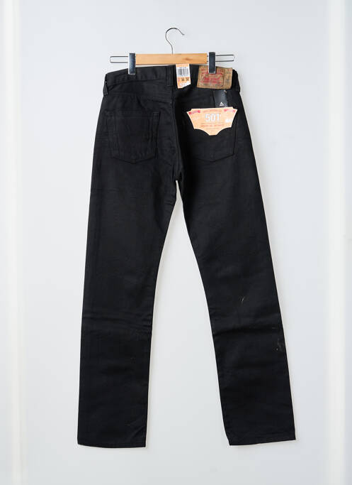 Jeans coupe droite fermeture boutonnée sur le devant taille normale noir LEVIS homme