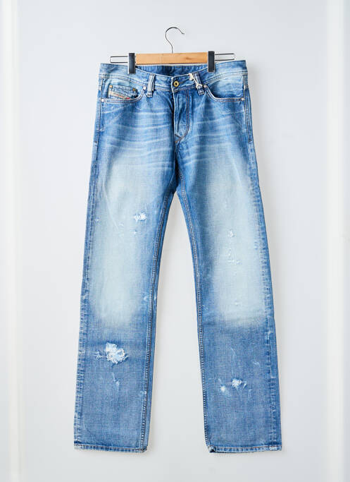 Jeans coupe droite fermeture boutonnée sur le devant taille normale bleu DIESEL homme