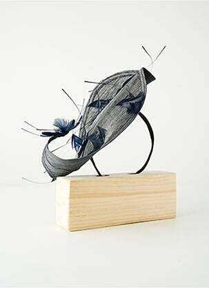Chapeau sélection tenue de soirée bleu VIRGINIE POISSON femme