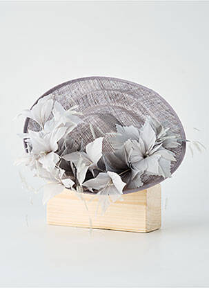 Chapeau sélection tenue de soirée gris EMMA B femme