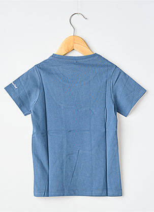 T-shirt sérigraphie floquée manches courtes bleu MA LOCOMOTION garçon