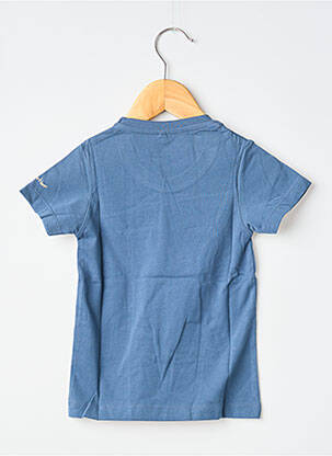 T-shirt sérigraphie floquée manches courtes bleu MA LOCOMOTION garçon