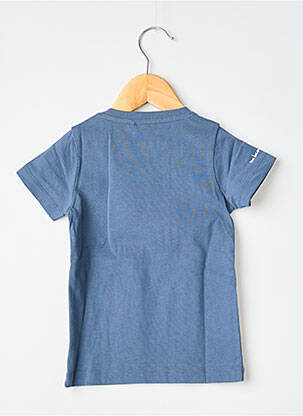 T-shirt sérigraphie floquée manches courtes bleu MA LOCOMOTION garçon