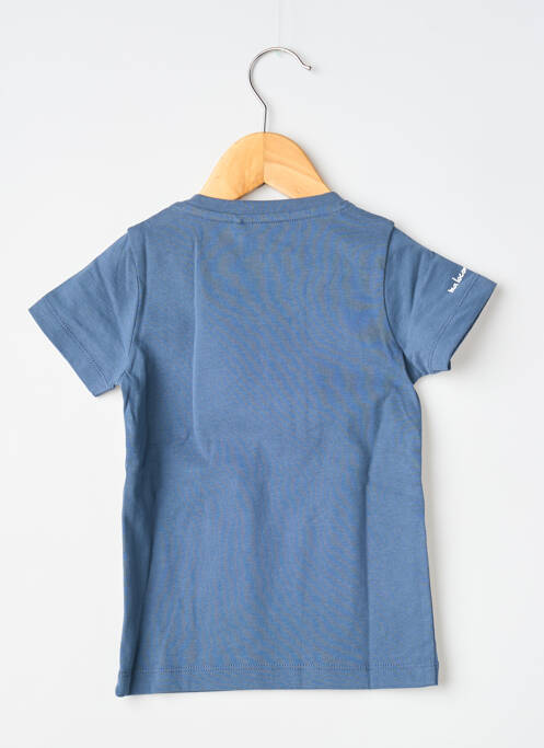 T-shirt sérigraphie floquée manches courtes bleu MA LOCOMOTION garcon