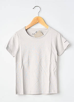 T-shirt coupe droite manches courtes gris MA LOCOMOTION garçon