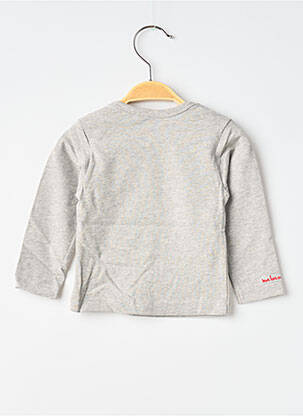 T-shirt manches longues manches longues gris MA LOCOMOTION garçon