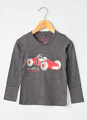 T-shirt manches longues manches longues gris MA LOCOMOTION garçon