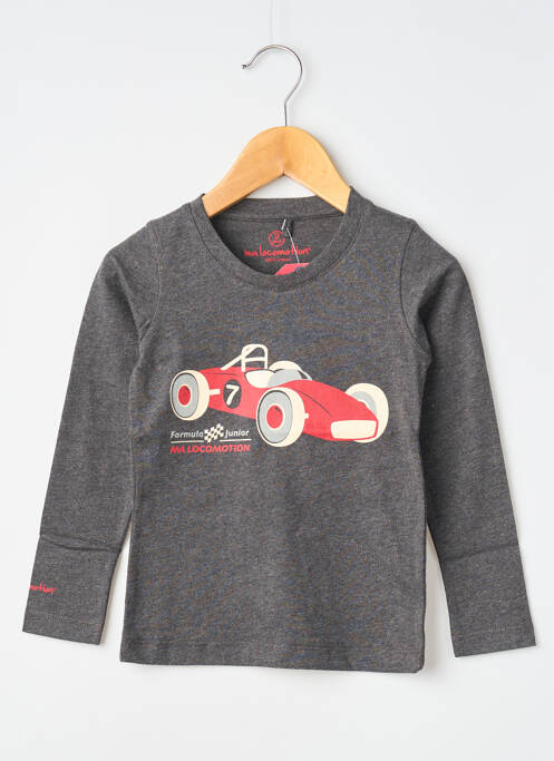 T-shirt gris MA LOCOMOTION garçon