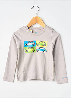 T-shirt manches longues manches longues gris MA LOCOMOTION garçon