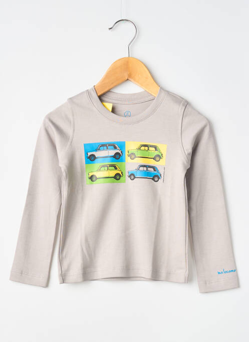 T-shirt gris MA LOCOMOTION garçon