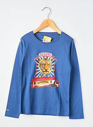 T-shirt manches longues manches longues bleu MA LOCOMOTION garçon