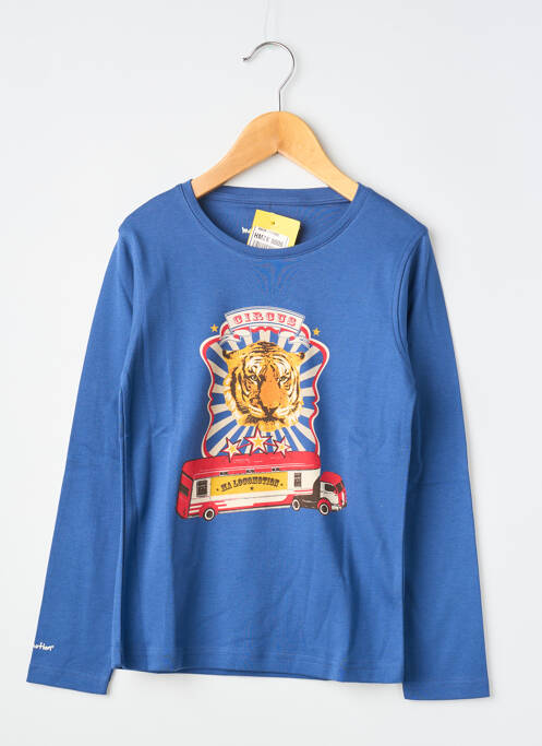 T-shirt bleu MA LOCOMOTION garçon