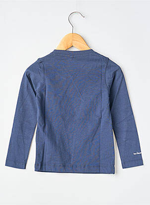 T-shirt sérigraphie floquée manches courtes bleu MA LOCOMOTION garçon