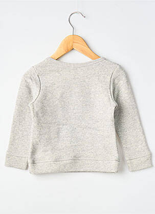 Sweat-shirt sérigraphie floquée manches longues gris MA LOCOMOTION garçon