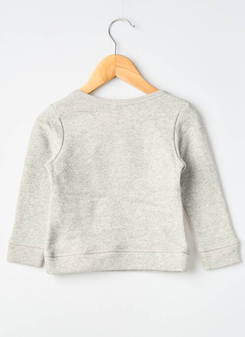 Sweat-shirt sérigraphie floquée manches longues gris MA LOCOMOTION garcon