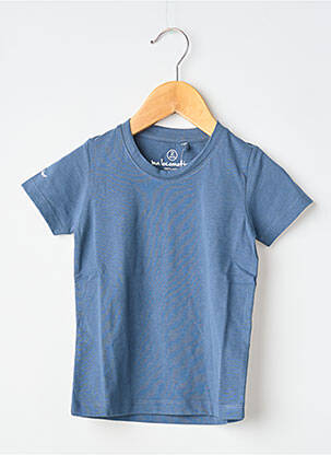 T-shirt coupe droite manches courtes bleu MA LOCOMOTION garçon