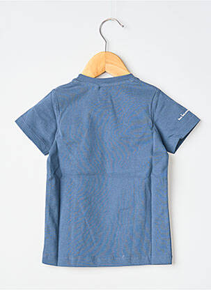 T-shirt coupe droite manches courtes bleu MA LOCOMOTION garçon