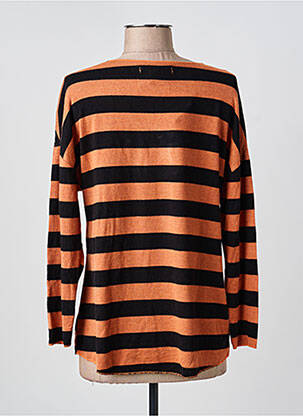 Pull coupe cintrée manches longues orange QUATRE VINGT JOURS femme