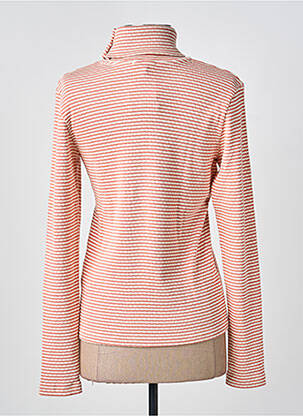 Pull col roulé coupe cintrée manches longues rose MAT DE MISAINE femme