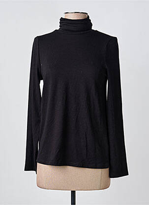 Sous-pull coupe cintrée manches longues noir SEE THE MOON femme