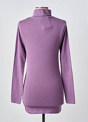 Sous-pull coupe cintrée manches longues violet B.YOUNG femme