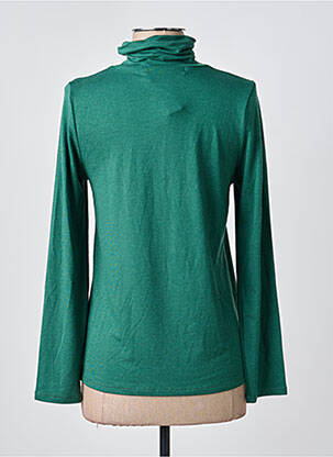 Sous-pull coupe cintrée manches longues vert SEE THE MOON femme