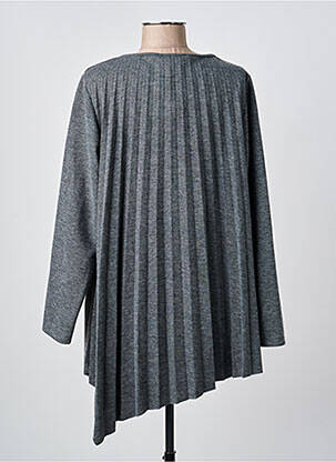Pull col rond manches longues gris FRANCK ANNA femme