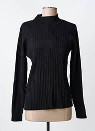 Pull col rond manches longues noir C'EST BEAU LA VIE femme