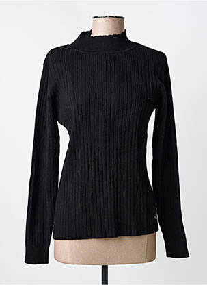 Pull col rond manches longues noir C'EST BEAU LA VIE femme