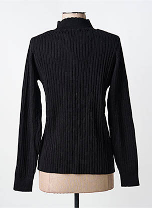 Pull coupe droite manches longues noir C'EST BEAU LA VIE femme