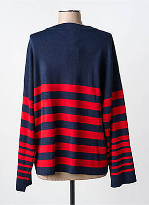 Pull coupe droite manches longues bleu B.YOUNG femme