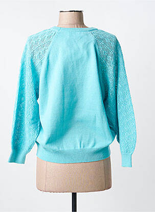 Pull col rond manches longues bleu JULIE GUERLANDE femme
