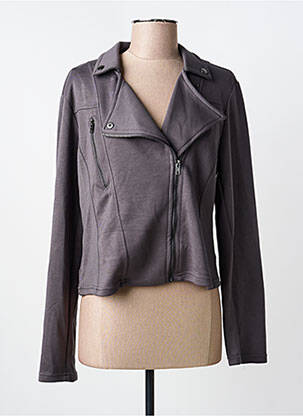 Veste casual col tailleur gris CULTURE femme