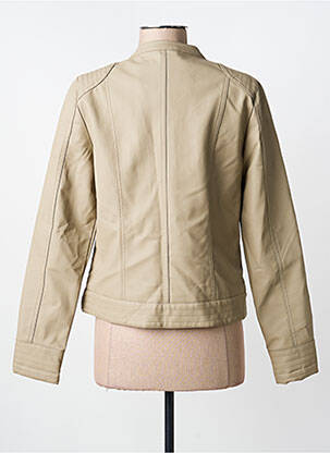 Veste simili cuir poches beige B.YOUNG femme