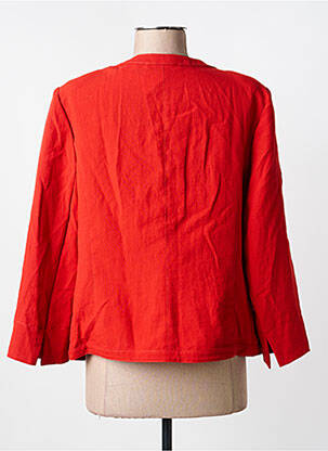 Veste chic fausses poches orange CHRISTINE LAURE femme