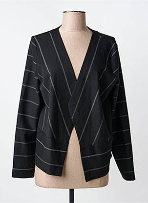 Gilet manches longues col v noir STREET ONE femme