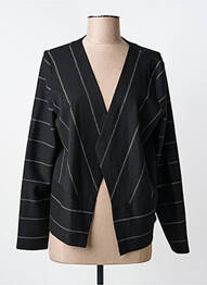 Gilet manches longues col v noir STREET ONE femme