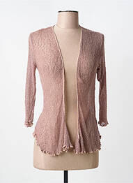 Gilet manches longues manches 3/4 beige MARBLE femme