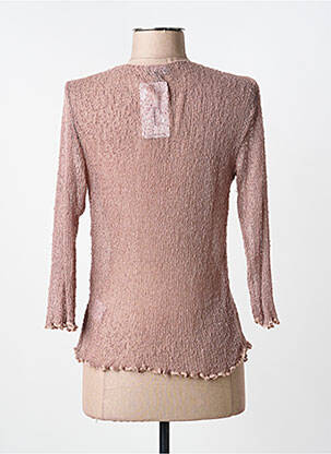 Gilet manches longues manches 3/4 beige MARBLE femme