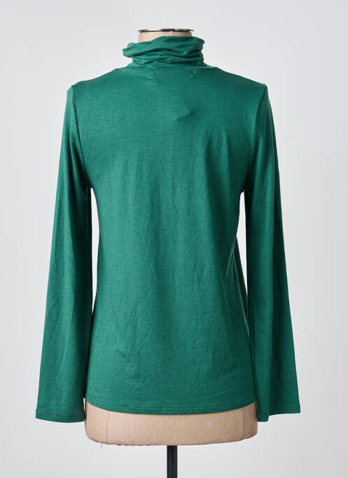 Sous-pull coupe cintrée manches longues vert SEE THE MOON femme