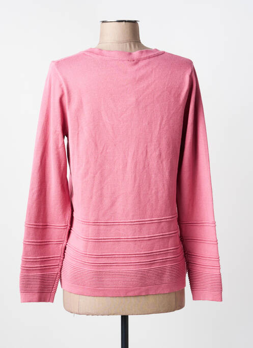Gilet manches longues fermeture boutonnée sur le devant rose JENSEN femme