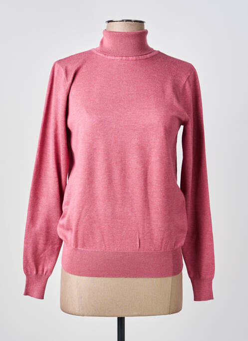 Pull col roulé rose JENSEN femme