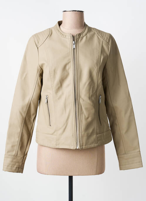 Veste simili cuir beige B.YOUNG femme