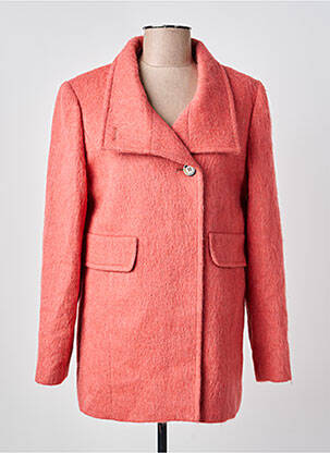 Manteau court coupe droite sans capuche rose DIANE LAURY femme