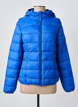 Doudoune poches a capuche bleu B.YOUNG femme