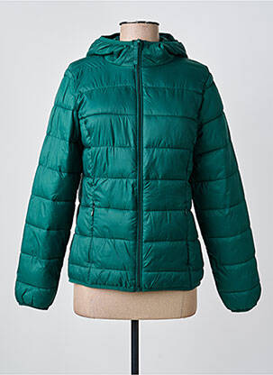 Doudoune poches a capuche vert B.YOUNG femme