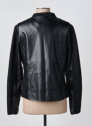 Veste simili cuir poches noir CECIL femme