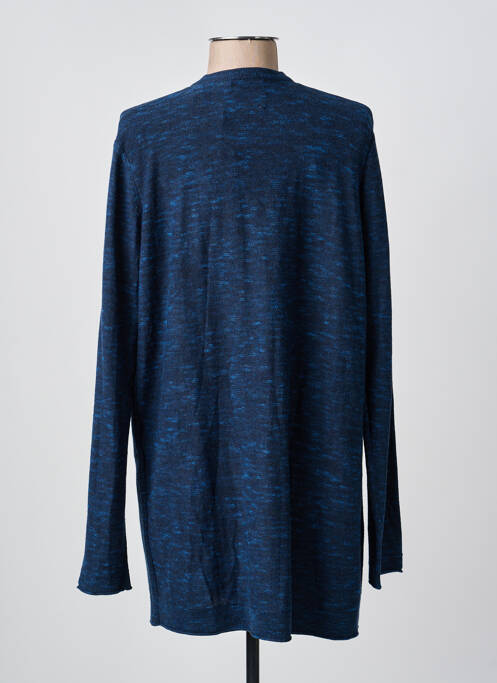 Gilet manches longues col v bleu CECIL femme