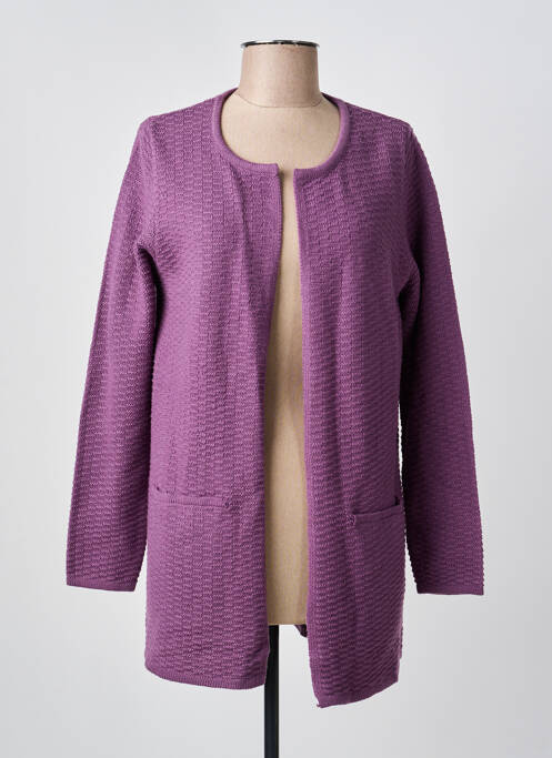 Gilet manches longues manches longues violet B.YOUNG femme