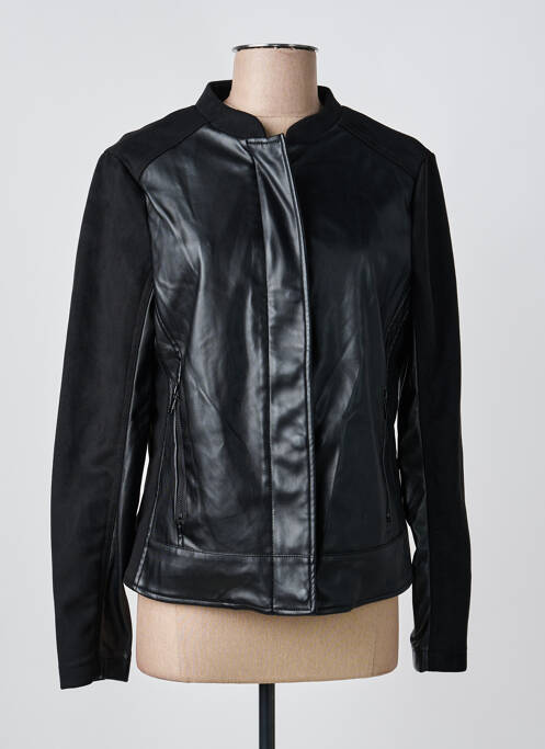 Veste simili cuir noir CECIL femme